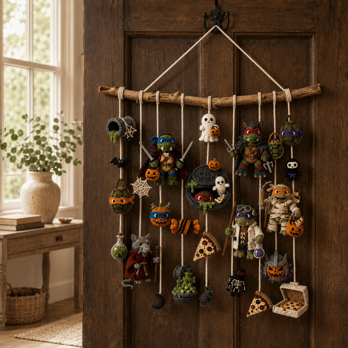 NJT Halloween Crochet Wall Hanging HTTT