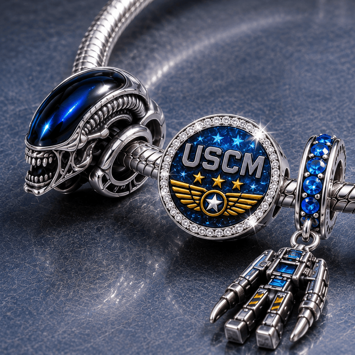 ALE Silver Charm Bracelet Set BMD
