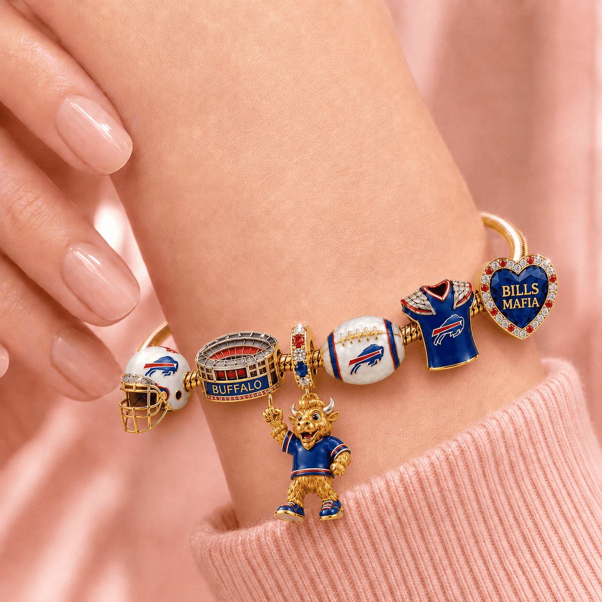 BFBL Gold Charm Bracelet Set TMH