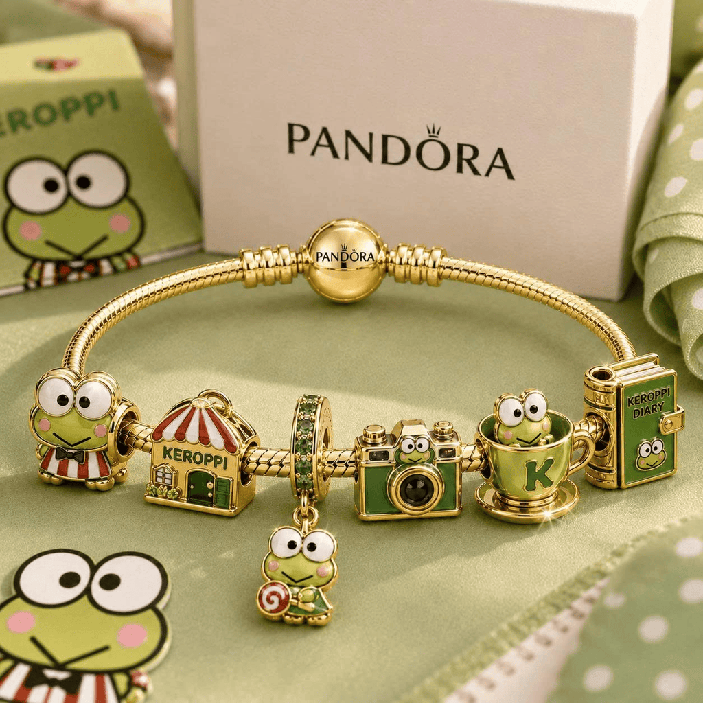 KRP Gold Charm Bracelet Set VTH