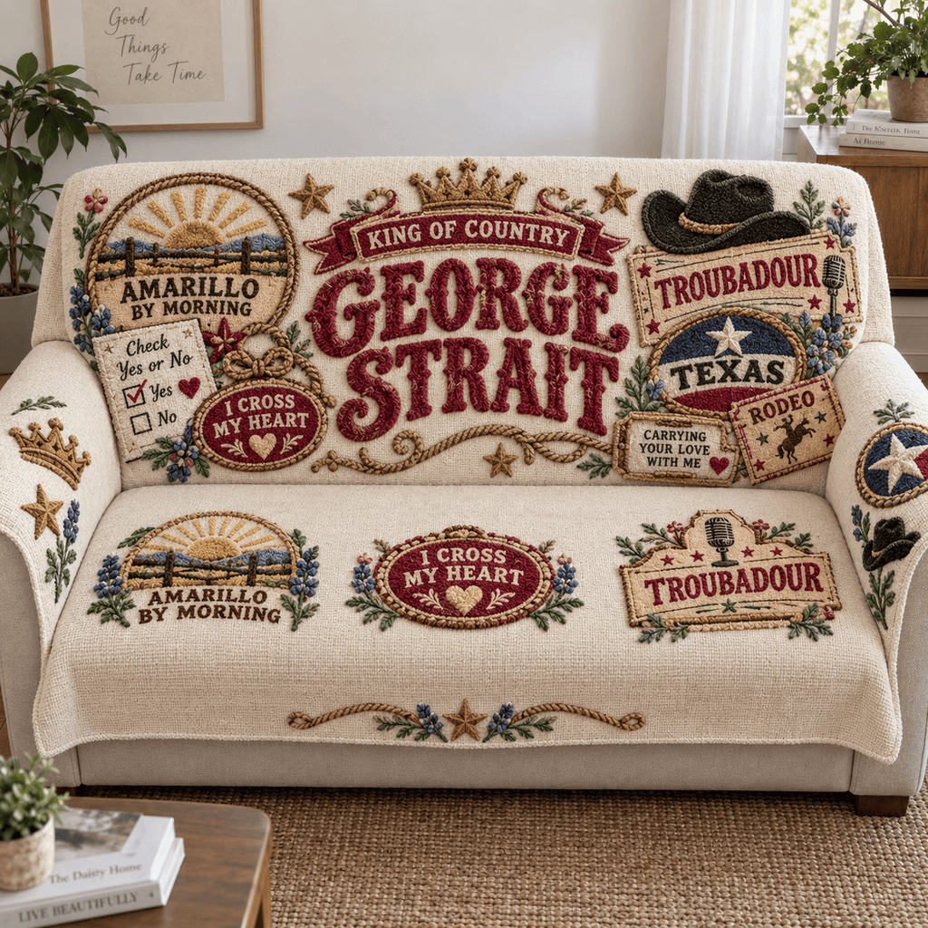 GGST Tufted Sofa Cover & Pillow Set HTTT