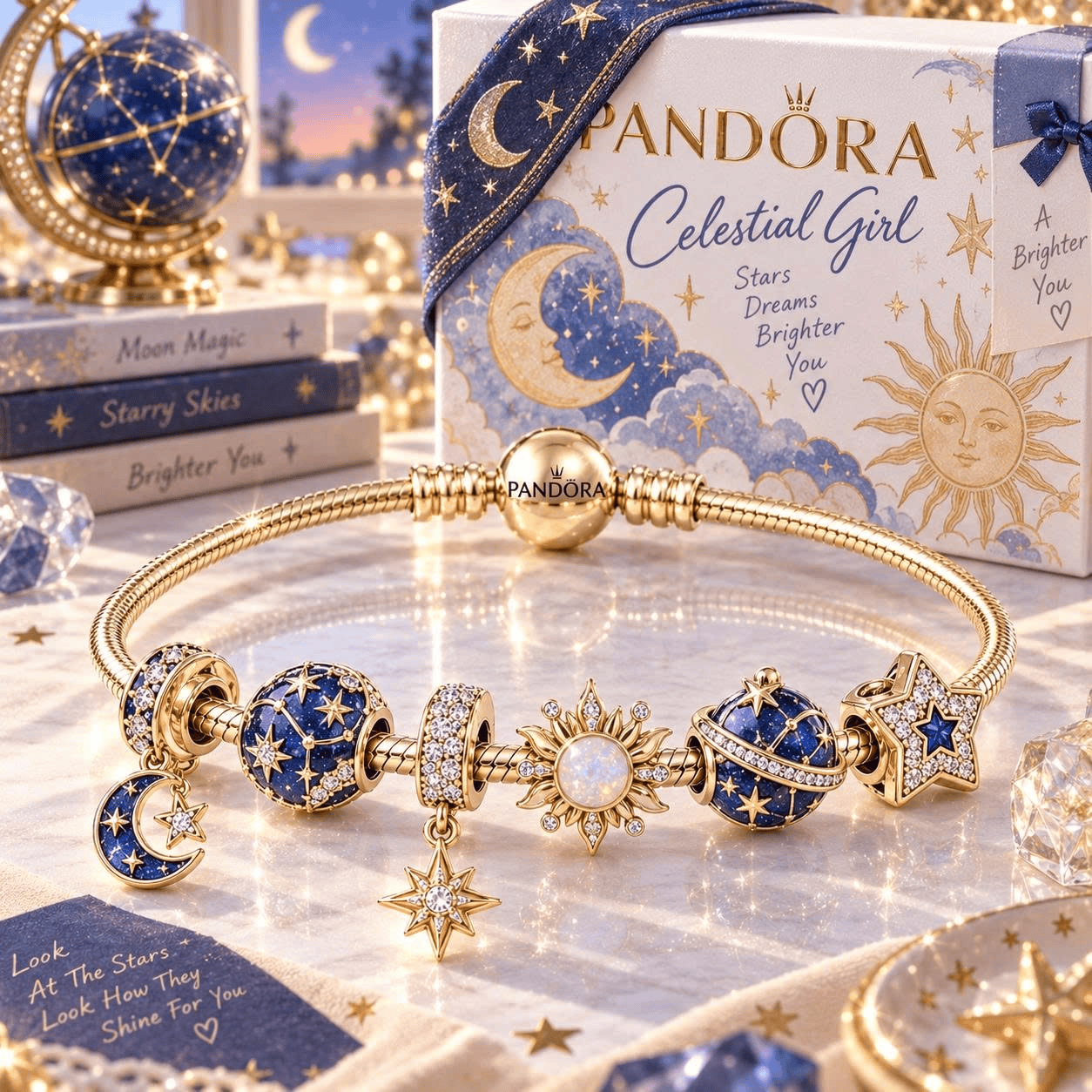 CLTG Gold Charm Bracelet Set TTN