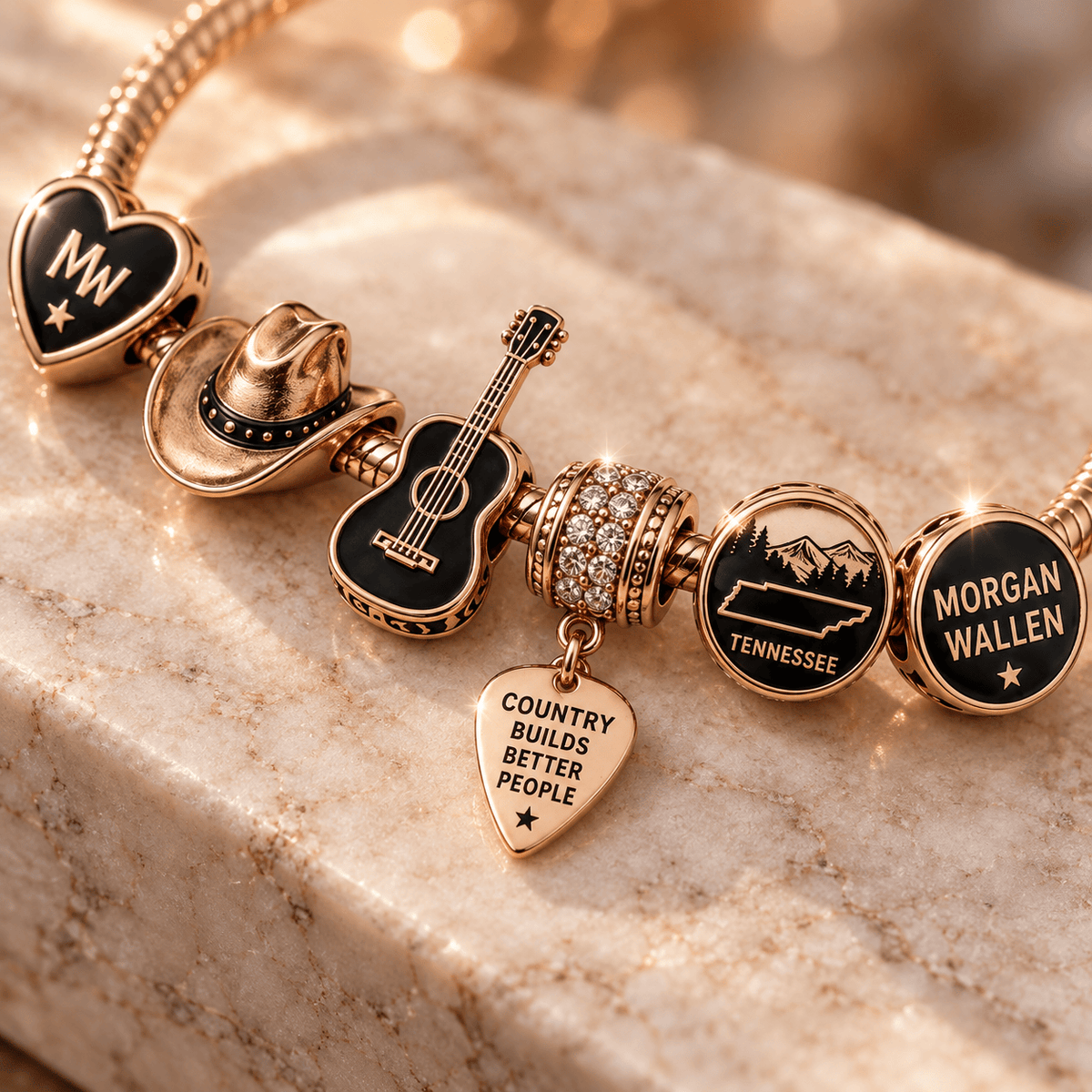 MGWL Silver Charm Bracelet Set PNPA