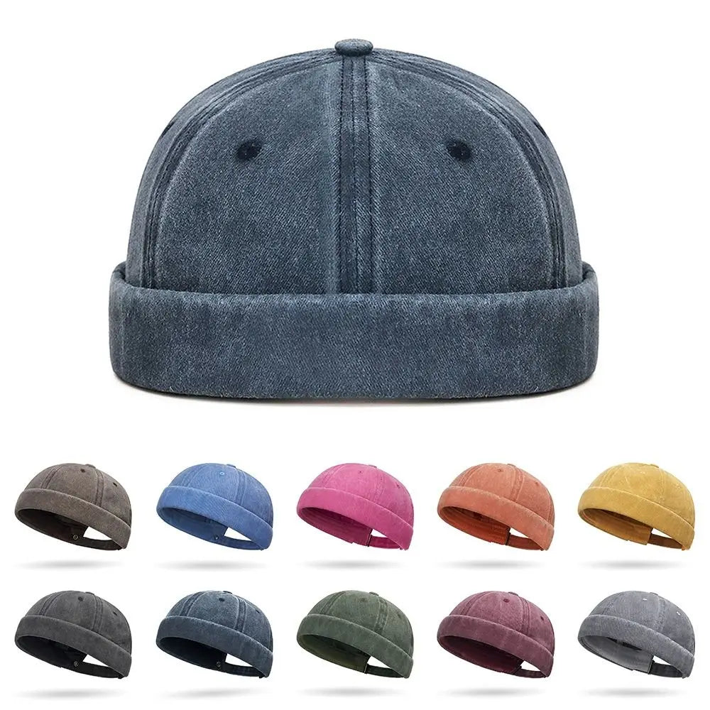 Fashion Hip Hop Beanie Street Hat Men Skullcap Women Spring Brimless Baggy Melon Cap Cuff Docker Fisherman Beanies Hats 2029
